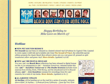 Tablet Screenshot of beachboysfanclub.com